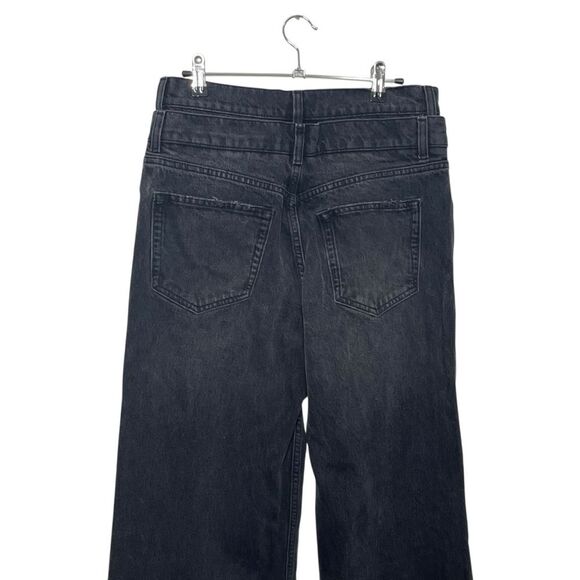 Reformation Cary Wide Leg Jeans Women’s 28 Faded Black High Rise Slouchy Chic - Picture 6 of 12